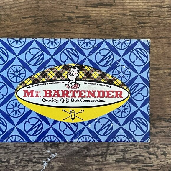 Vintage Mr Bartender Jigger Bottle Pour MCM Barware Chrome Bar Accessory in Box - Picture 3 of 10